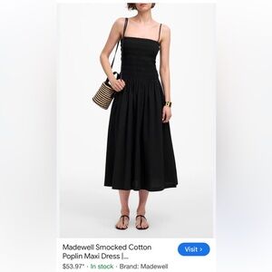 Madewell Black A-Line Skirt